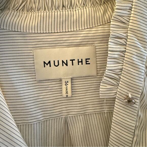 Munthe Aster Stripe Blouse Size 36 - Picture 4 of 4